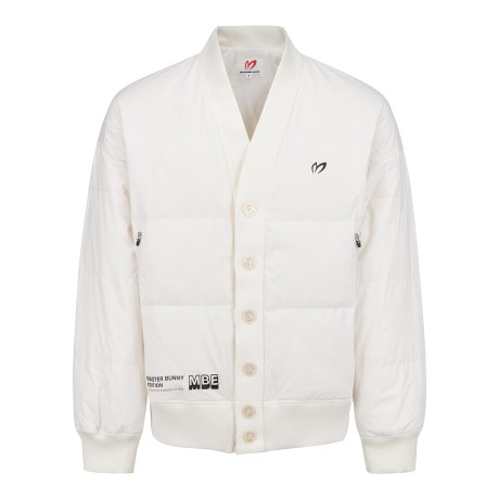 남성 로고 덕다운 가디건 점퍼