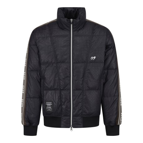 남성 로고 니팅 라인 덕다운 점퍼