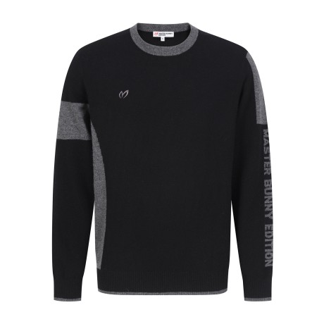 남성 캐시미어 컬러 블록 니트