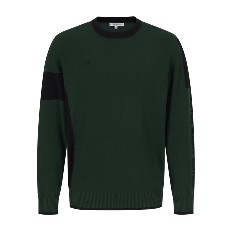 남성 캐시미어 컬러 블록 니트