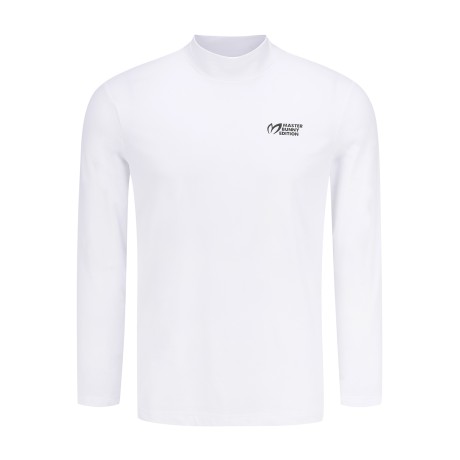 남성 심볼 스트레치 모크넥 긴팔 티셔츠