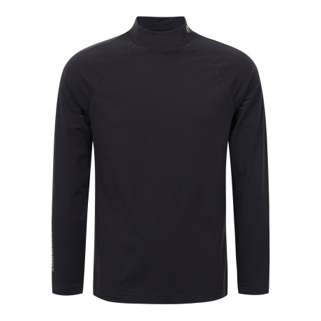 남성 모크넥 로고 져지 티셔츠