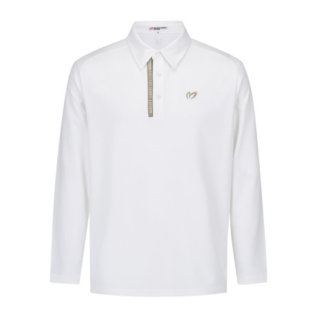 남성 레터링 배색 라인 칼라 티셔츠