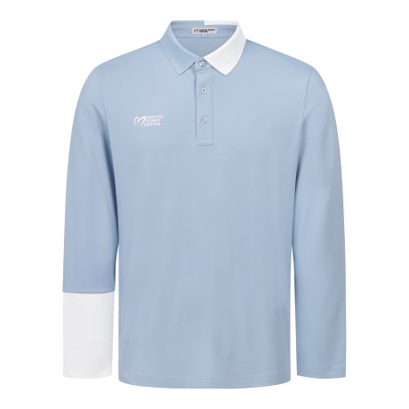 [윤이나 캡슐라인] 남성 로고 컬러 믹스 긴팔 티셔츠