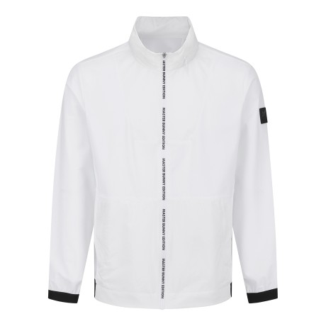 남성 메쉬 블록 로고 집업 후드 점퍼