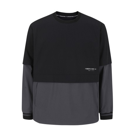 남성 배색 소매 탈부착 컬러블럭 아노락