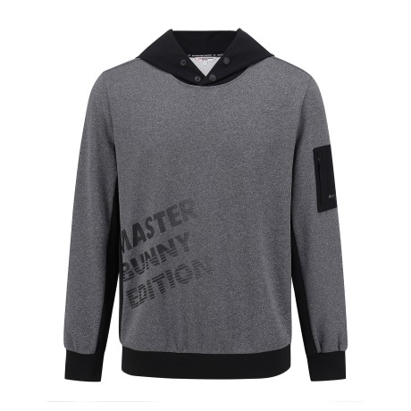 남성 우븐 믹스 후드 스웻셔츠
