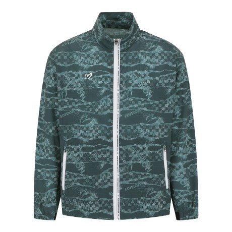 남성 웨이브 로고 프린팅 점퍼