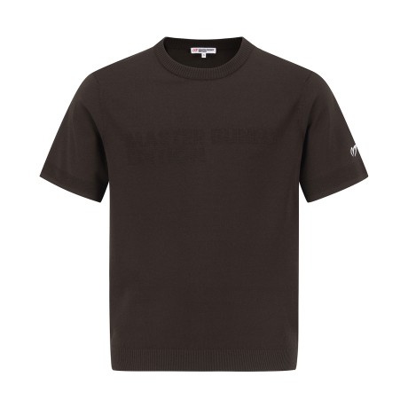 남성 로고 인타샤 반팔 니트