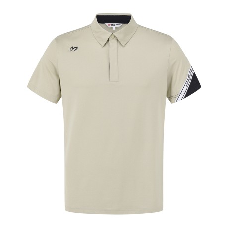 남성 로고 라인 믹스 칼라 반팔 티셔츠