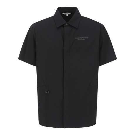 남성 러버 로고 스트레치 반팔 셔츠