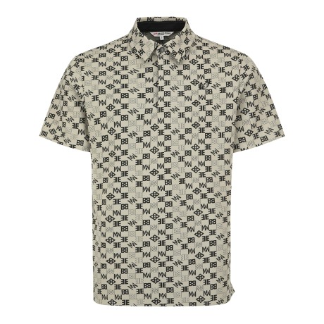 남성 로고 패턴 칼라 반팔 티셔츠