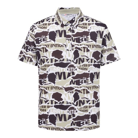 남성 카모콜라쥬 레터링 폴로 반팔 티셔츠