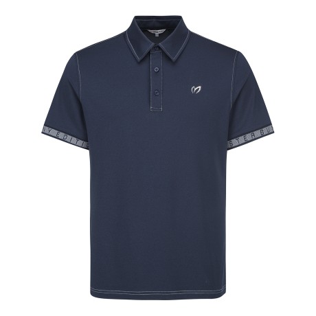 남성 로고 커프스 소프트 칼라 티셔츠