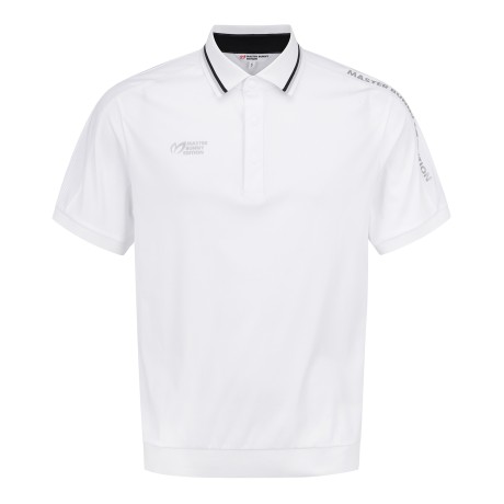 남성 메쉬 블록 로고 칼라 반팔 티셔츠