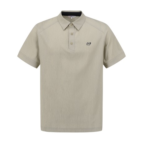 남성 시어서커 칼라 반팔 티셔츠