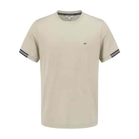 남성 로고 레터링 스트레치 반팔 티셔츠