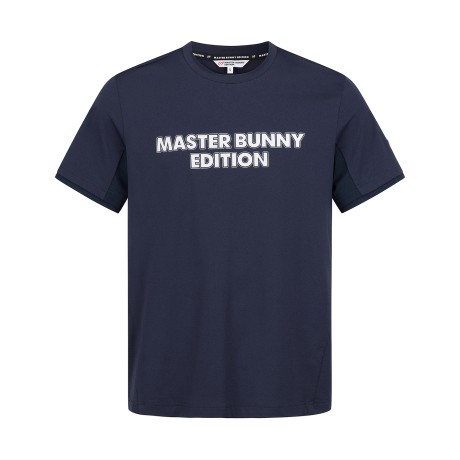 남성 메쉬 블록 도트 로고 반팔 티셔츠