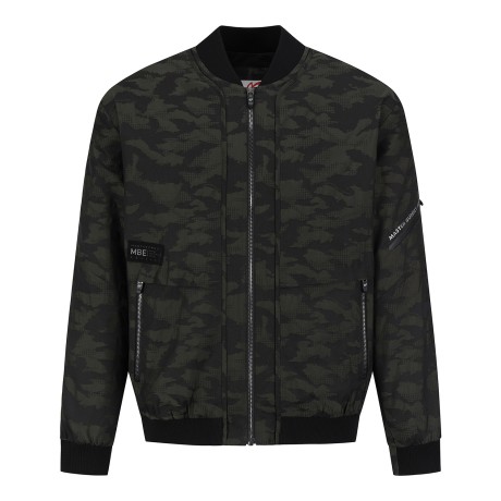 남성 카모 패턴 집업 블루종 점퍼