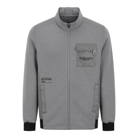 남성 우븐 블록 집업 점퍼