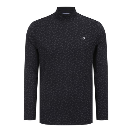 남성 사선 도트 로고 긴팔 티셔츠