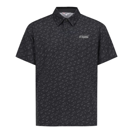 남성 그라데이션 로고 패턴 반팔 티셔츠