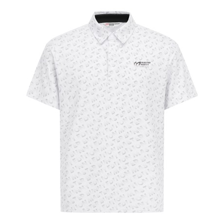 남성 그라데이션 로고 패턴 반팔 티셔츠