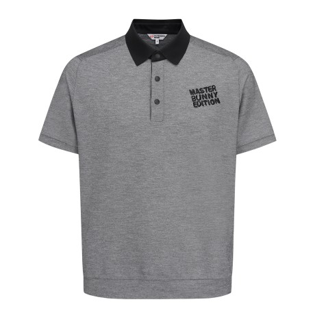 남성 배색 칼라 하프 버튼 반팔 티셔츠