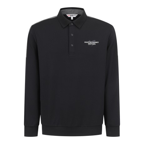 남성 백 컬러 블록 칼라 티셔츠