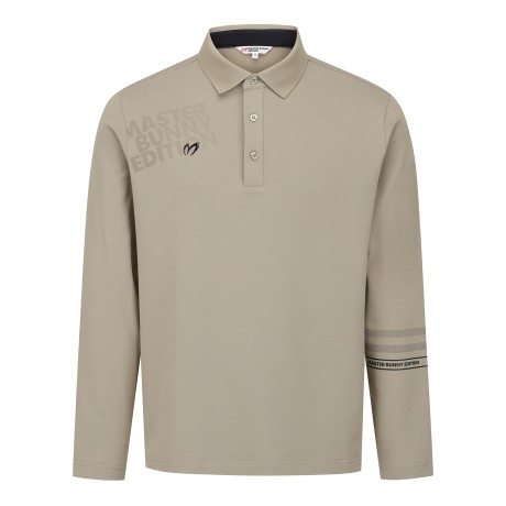 남성 도트 로고 카라 긴팔 티셔츠