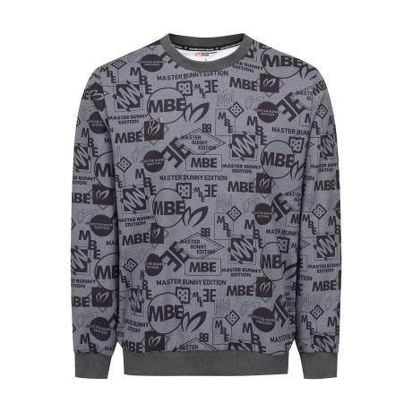 남성 멀티 로고 패턴 스웻셔츠