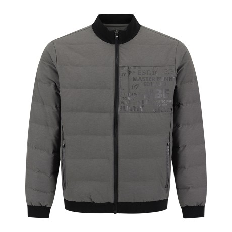 남성 구스다운 로고 블루종 점퍼