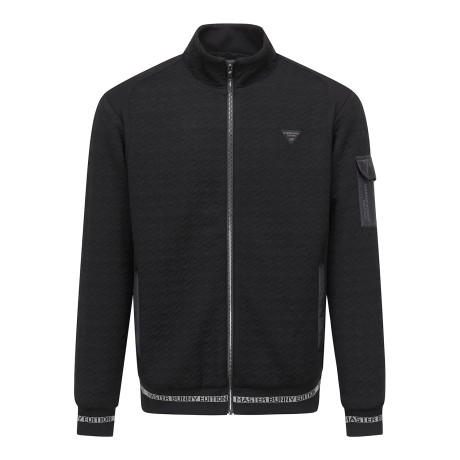 남성 엠보 하운드투스 패딩 레이어드 점퍼