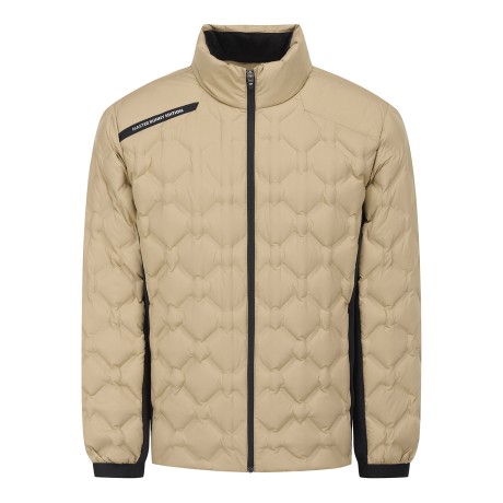 남성 솔리드 저지 믹스 구스다운 점퍼