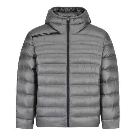 남성 구스다운 스트링 후드 점퍼