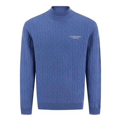 남성 캐시미어 케이블 방풍 니트