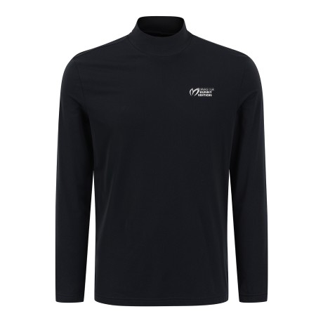 남성 백 로고 하이넥 긴팔 티셔츠