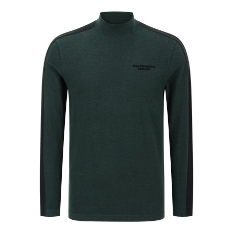 남성 로고 모크넥 기모 긴팔 티셔츠