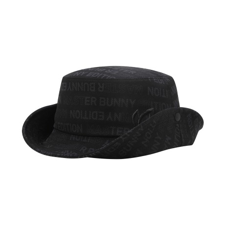 남성 로고 패턴 와이어 폴더블 버킷햇