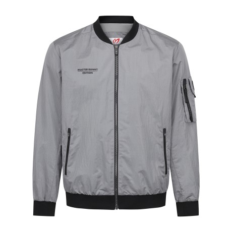 남성 백 로고 자수 링클 점퍼