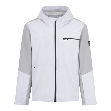 남성 우븐 저지 믹스 후드 점퍼