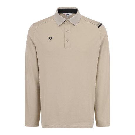 남성 숄더 로고 도트 프린팅 긴팔티셔츠