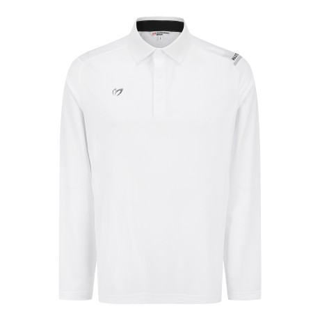 남성 숄더 로고 도트 프린팅 긴팔티셔츠