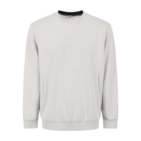 남성 엠보싱 라운드 심볼 긴팔티셔츠