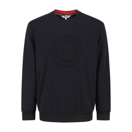 남성 엠보싱 라운드 심볼 긴팔티셔츠