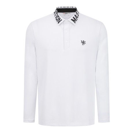 남성 냉감 슬리브 로고 카라 티셔츠