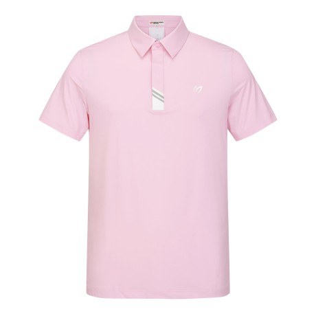 남성 심볼 칼라 스트레치 냉감 반팔 티셔츠