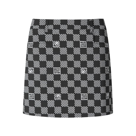여성 체크 프린팅 스커트