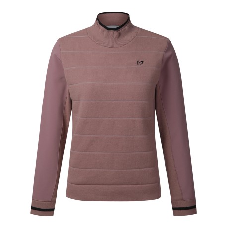 여성 울 블랜딩 웜 방풍 니트