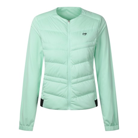 여성 밴딩 헴 구스다운 점퍼